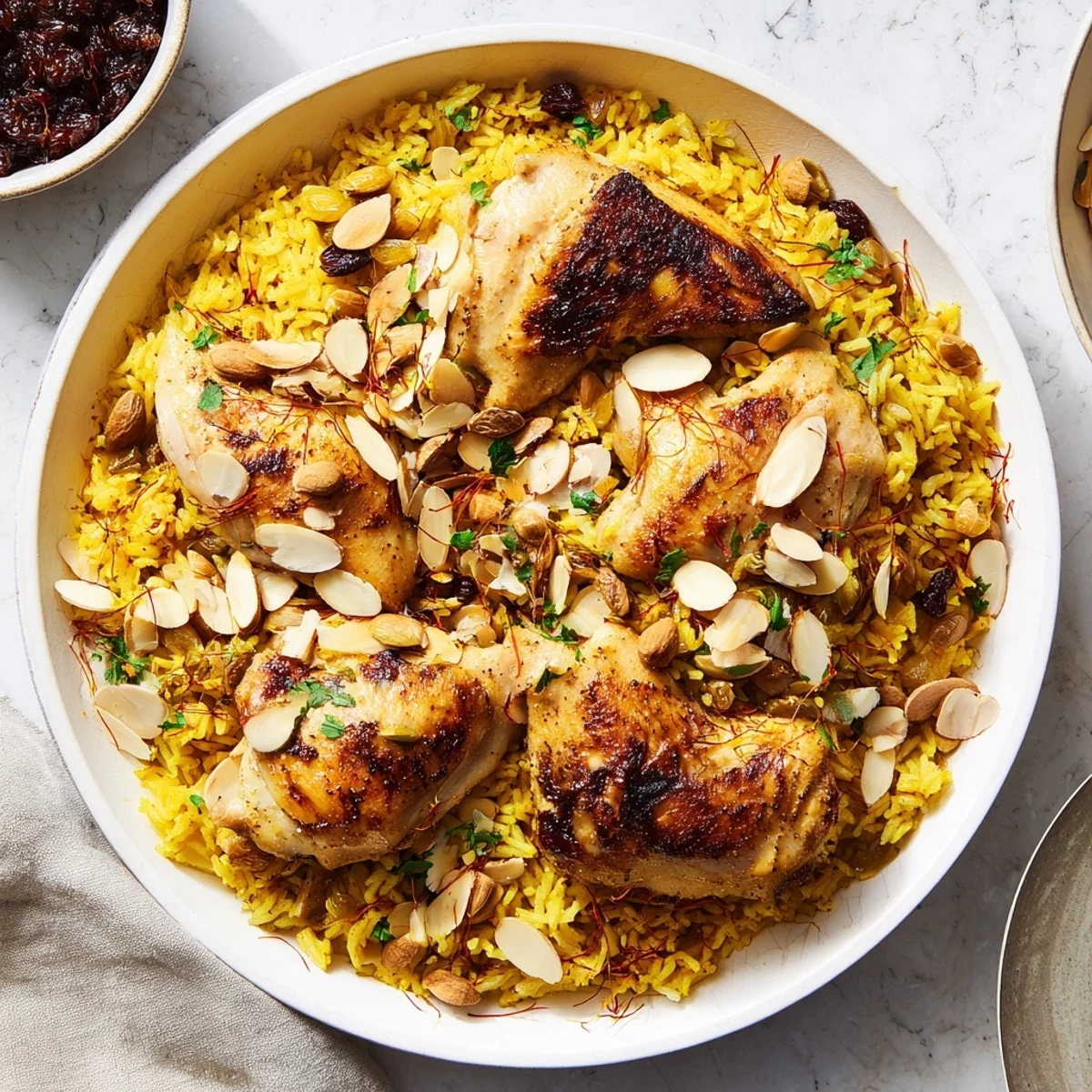 Saffron Chicken Rice Pilaf