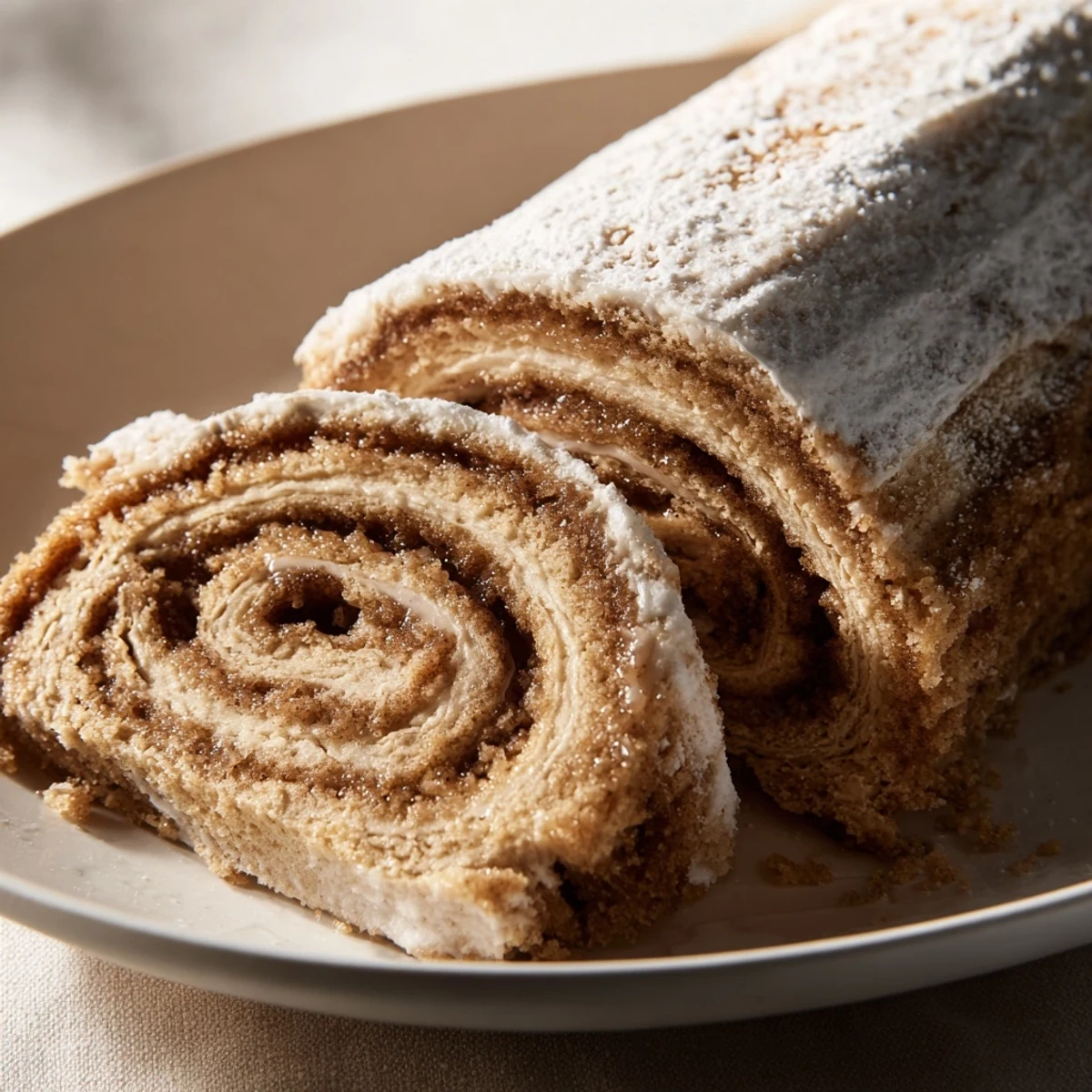 Golden-brown Cinnamon Swirl Christmas Tree Bread, swirled with cinnamon, perfect for holiday breakfasts.