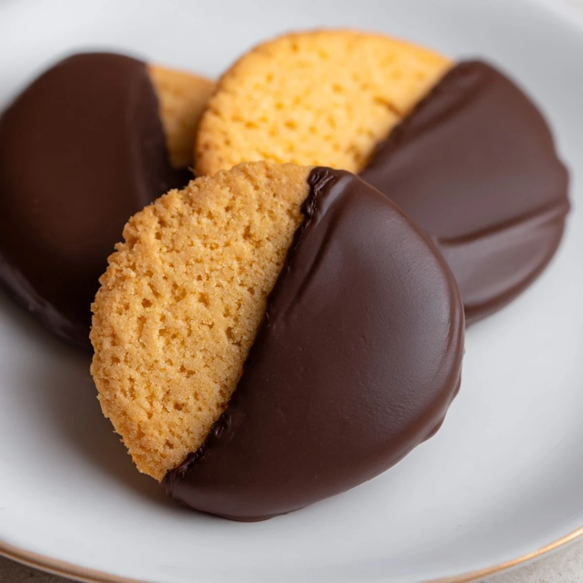 Vanilla Wafers Dipped Chocolate