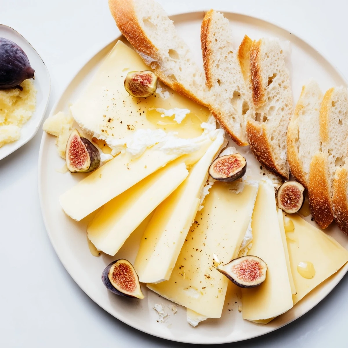 French Bistro Elegance platter with Brie, Comté, and vibrant grapes, perfect for sharing.