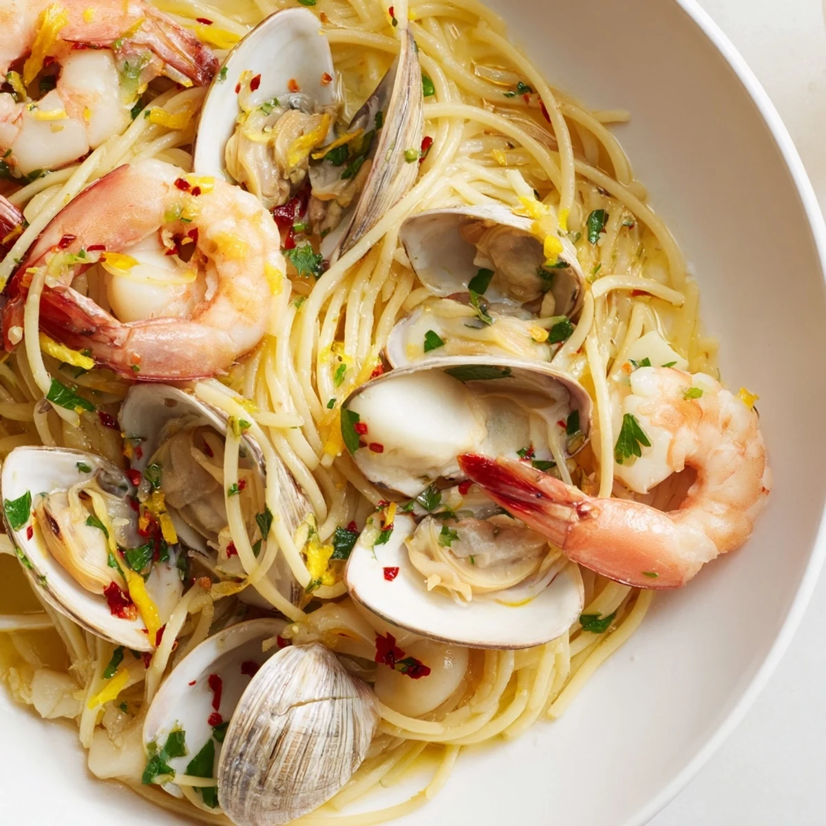 Seafood Pasta Aglio e Olio