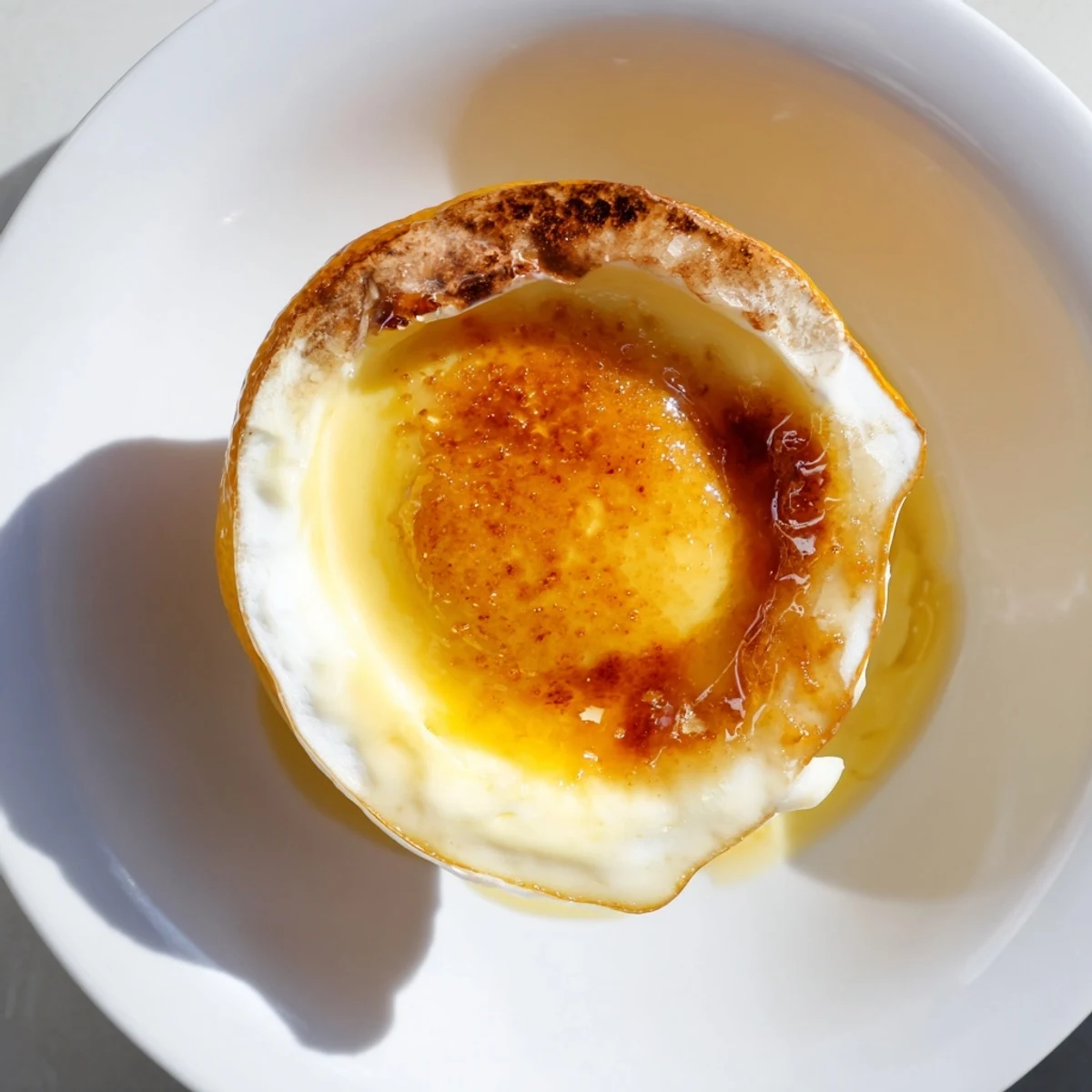 Silky lemon brûlée cream