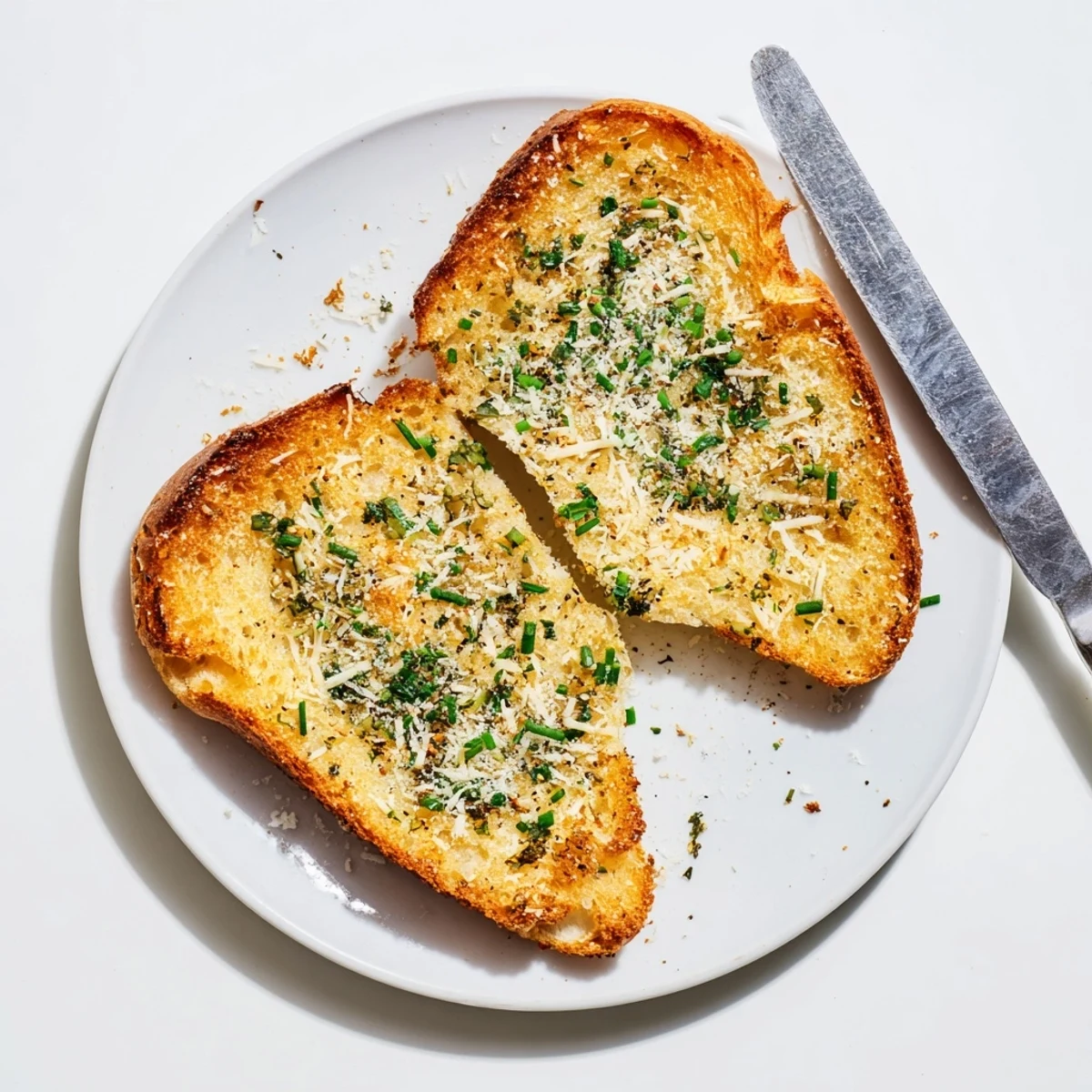Warm, gluten-free cloud bread savory toasts arranged on a plate with a small bowl of pesto for dipping.