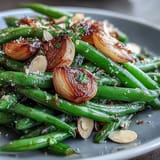 Roasted Garlic Green Beans