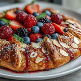 Drizzled with berry juices, this Summer Berry Galette looks incredibly delicious.