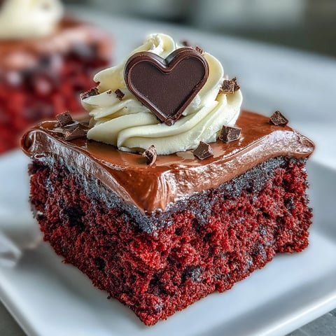 A slice of the vibrant Red Betty Boop Heart Cake reveals a soft red crumb and velvety cream cheese frosting.