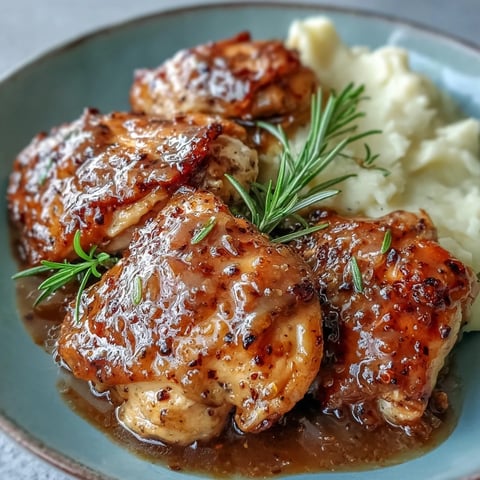 Tender Slow Cooker Honey Mustard Chicken breasts coated in a velvety garlic and honey sauce, perfect over fluffy white rice.