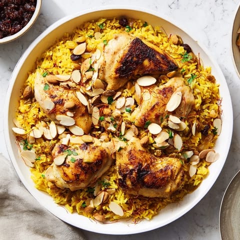 Saffron Chicken Rice Pilaf