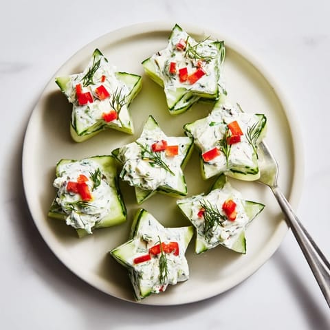 Cucumber Dill Christmas Stars