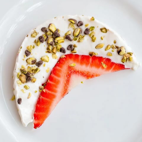 Yogurt Dipped Strawberry Half-Circle