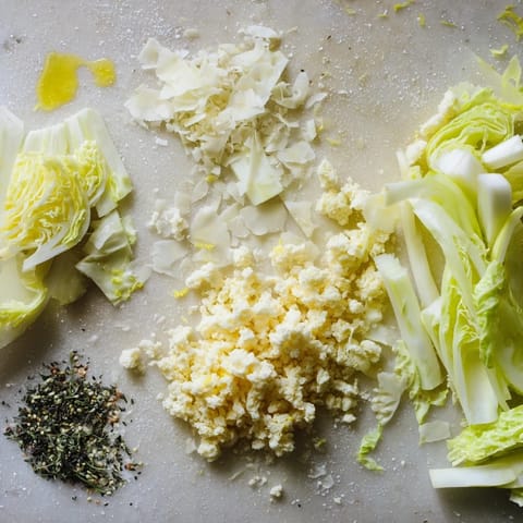 Beautiful The Tundra Trek appetizer features pale, crisp vegetables artfully arranged on a cold plate.