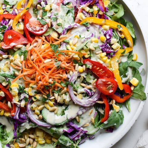 Rainbow Salad with Tahini