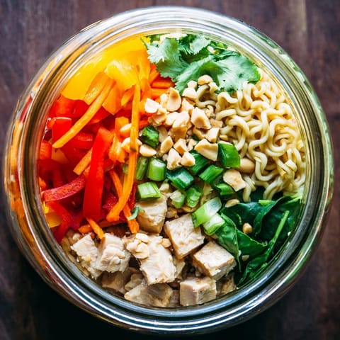 Mason Jar Noodle Meal Prep