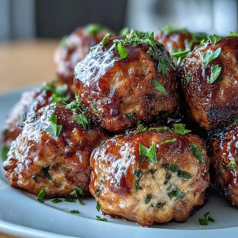 Light Teriyaki Turkey Meatballs