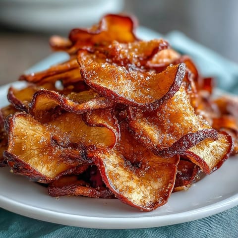Air Fryer Apple Chips Cinnamon
