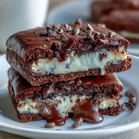 Cream Cheese Stuffed Brownies