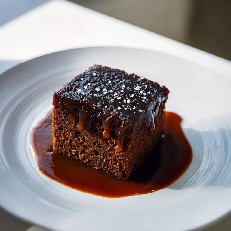 Golden squares of Weekend Cabin-Style Sticky Toffee Pudding, ready to serve with a scoop of vanilla ice cream.