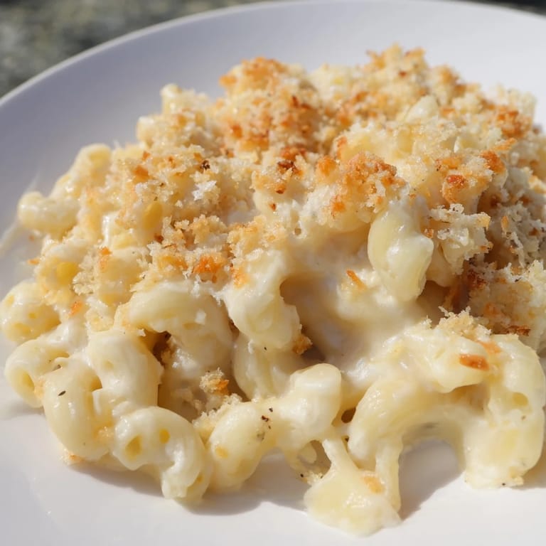 A close-up of a steaming bowl of homemade mac and cheese, rich and cheesy, perfect comfort food.