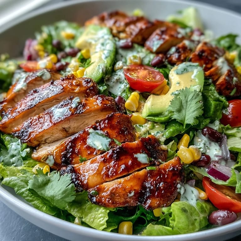 Protein-packed Southwest Chicken Power Salad with Black Beans and Corn, layered with mixed greens, sweet corn, and bold Southwestern spices for a satisfying meal.