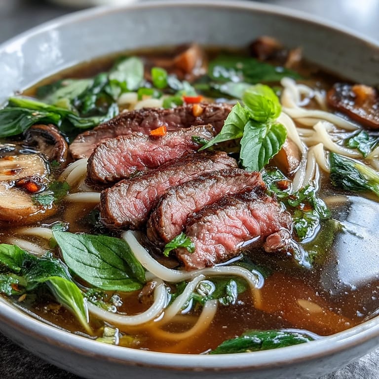 Vibrant hot pot noodle spread featuring tender rice noodles, crisp veggies, and juicy beef cooked tableside in rich aromatic broth.  