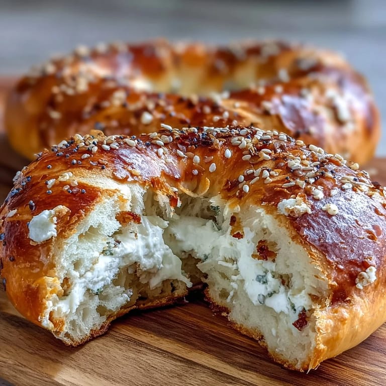 Soft and chewy homemade bagels made with Greek yogurt and a sprinkle of savory everything seasoning blend, ready in just 40 minutes.  