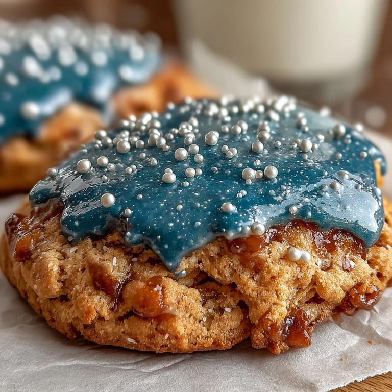 Delicate sugar cookies adorned with a detailed Pisces constellation design and silver star sprinkles, ideal for zodiac-themed celebrations.