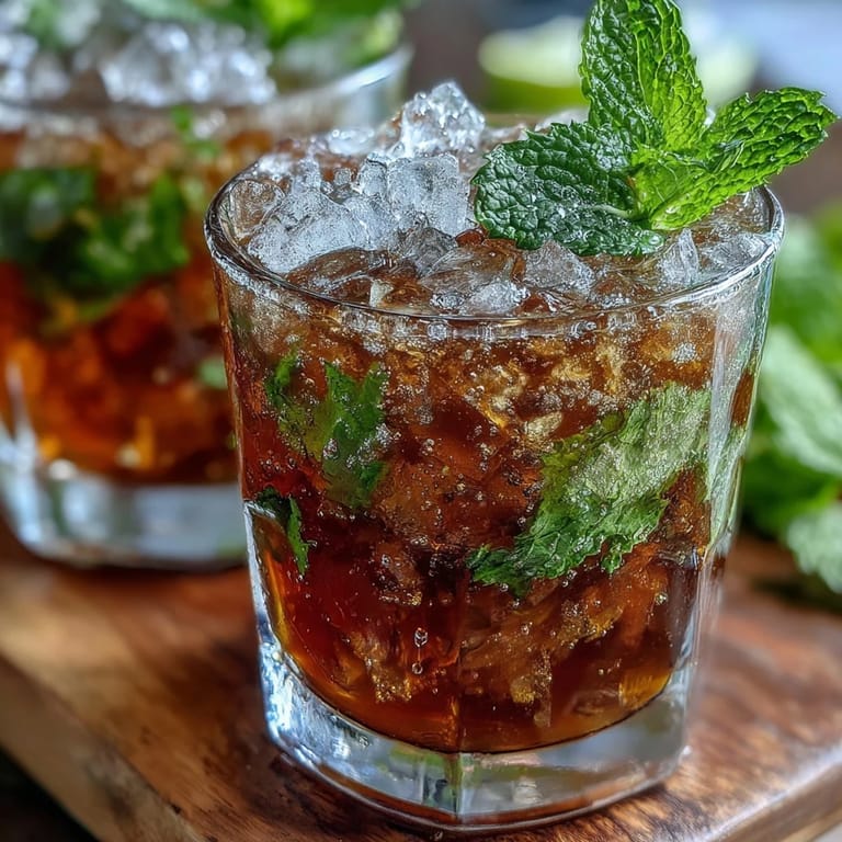 Cool and invigorating Kentucky Derby Mint Julep Mocktail with Fresh Mint, featuring sparkling water, lemon juice, and aromatic mint syrup for a festive, alcohol-free beverage.