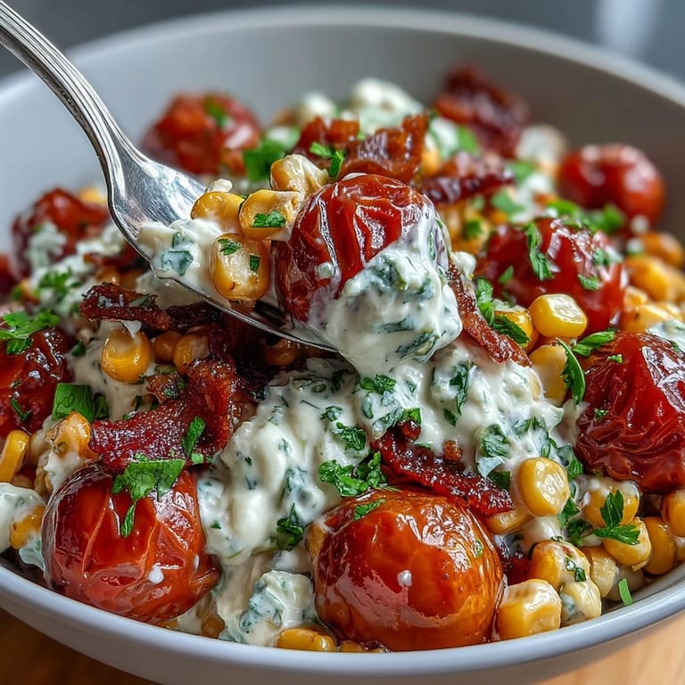 Cool, creamy, and slightly spicy, this Creamy Corn Salad with Jalapeño is perfect for picnics, barbecues, or taco night.