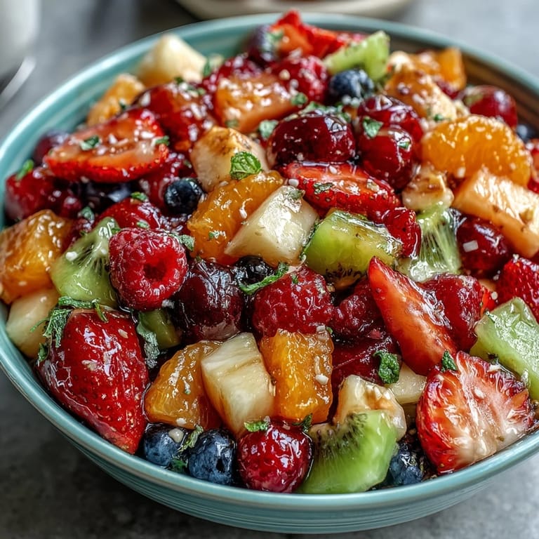 Bright and refreshing strawberry lemonade fruit salad with juicy strawberries, sweet pineapple, and zesty lemonade dressing.