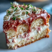 Bridal Shower Rosé Velvet Cake with Gold Drip, a stunning pink-hued dessert with cream cheese frosting and edible gold accents, perfect for bridal showers.
